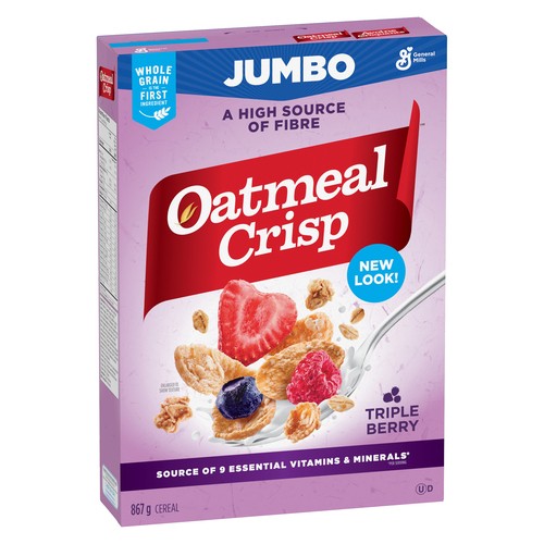 Oatmeal Crisp Cereal Jumbo Triple Berry 867 g