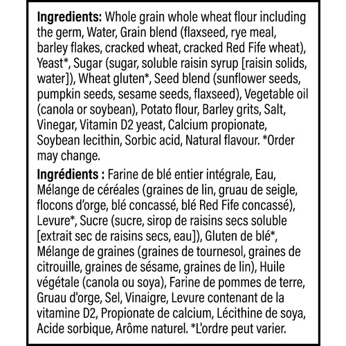 Dempster’s Sandwich Bread 100% Whole Grains Multigrain 600 g