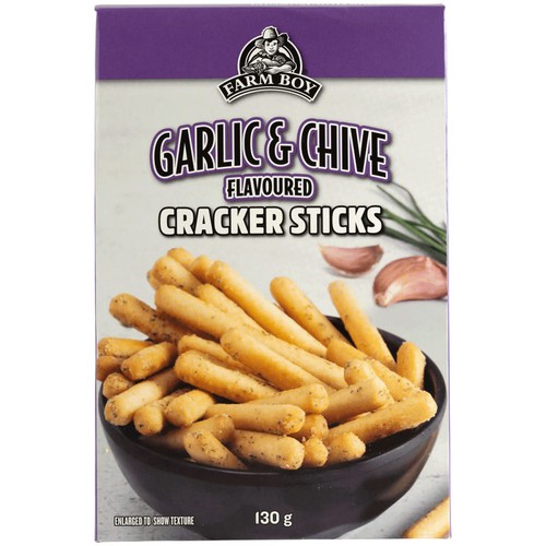 Farm Boy Cracker Garlic & Chive Flavored 130 g