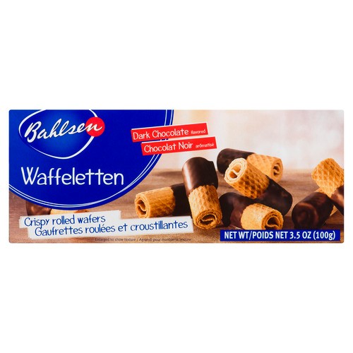 Bahlsen Crispy Wafer Roll Dark Chocolate 100 g