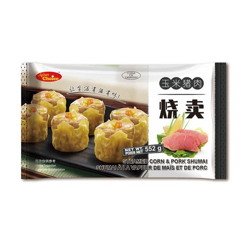 Asian Choice Frozen Steamed Shumai Corn & Pork 552 g