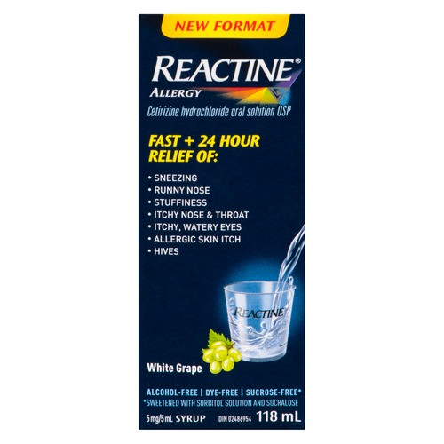 Reactine Adult Liquid Allergy Prevention 118 mL