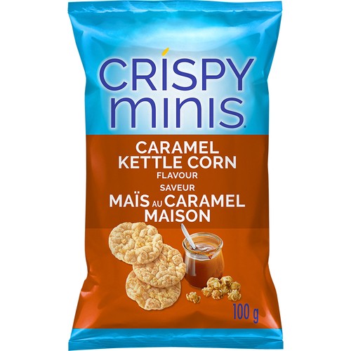 Quaker Gluten-Free Crispy Minis Rice Chips Caramel Kettle Corn 100 g