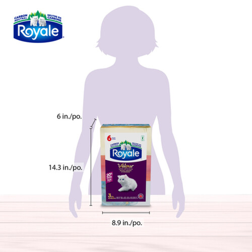 Royale Facial Tissues 3-Ply 6 Boxes x 88 Sheets