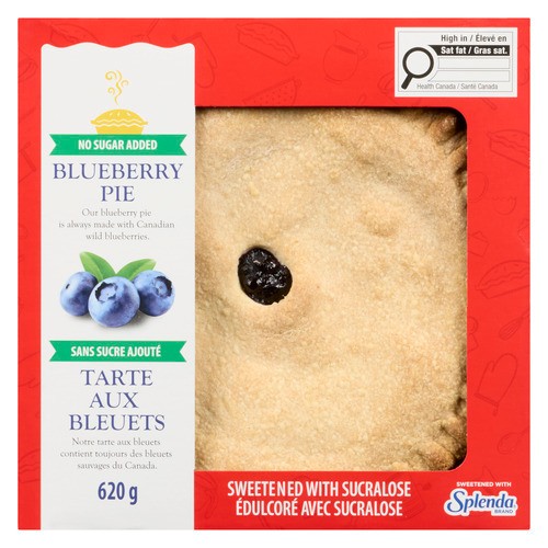 Apple Valley Pie Blueberry No Sugar Added 8 Inch 620 g