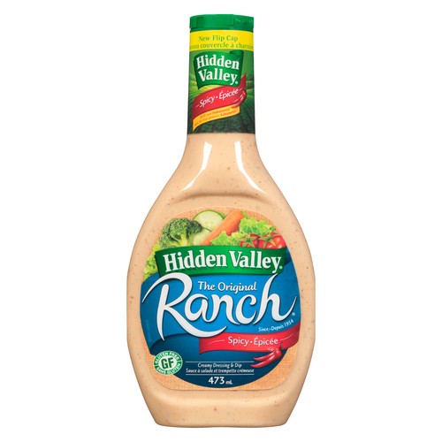 Hidden Valley Gluten-Free Ranch Salad Dressing Spicy Original 473 ml