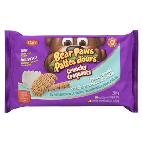 Dare Bear Paws Crunchy Cookies Vanilla Sprinkle 240 g
