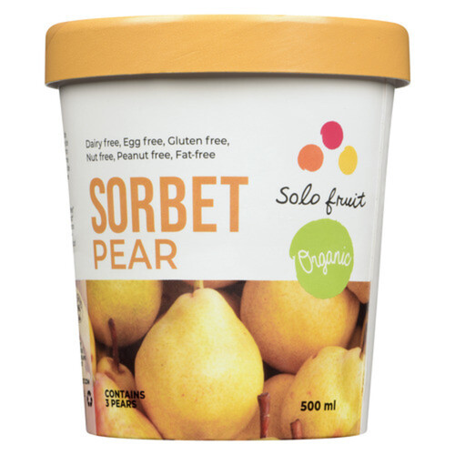 Solo Fruit Sorbet Pear 500 ml