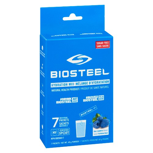 BioSteel Hydration Mix Blue Raspberry 7 Count 49 g