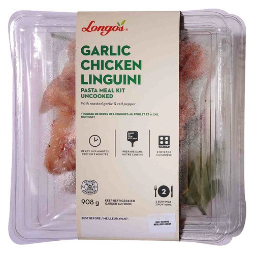 Longo's Chicken Linguine Roasted Garlic and Red Pepper 908 g