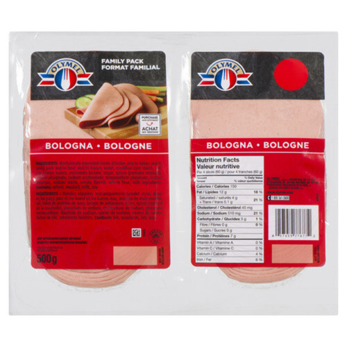 Olymel Bologna Family Pack 500 g