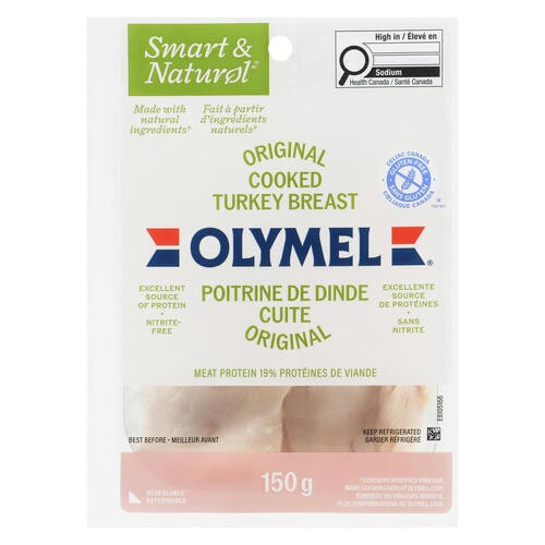 Olymel Smart & Natural Original Cooked Turkey Breast 150 g