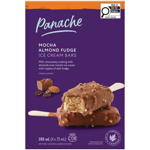 Panache Ice Cream Bar Mocha Almond Fudge 4 x 72 ml
