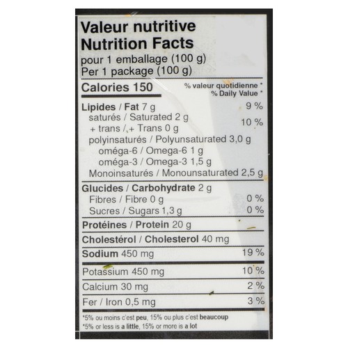 Grizzly Smokehouse Frozen Salmon Lemon & Dill 100 g