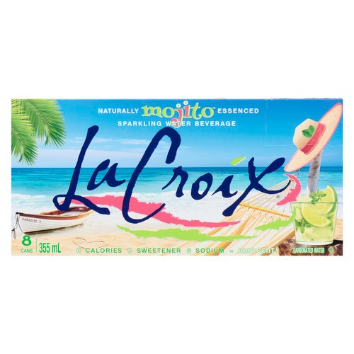 LaCroix Sparkling Water Naturally Mojito Essenced 8 x 355 ml (cans)