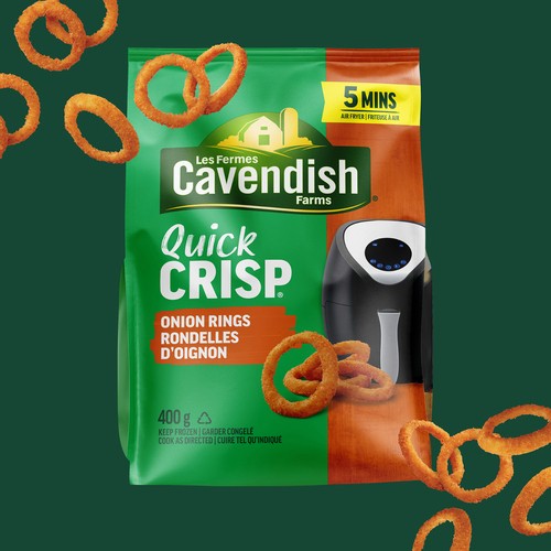 Cavendish Farms Quick Crisp Frozen Onion Rings 400 g