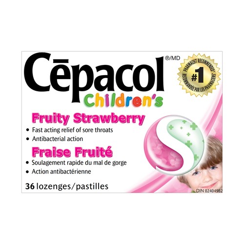 Cepacol Children's Strawberry 36 Lozenges