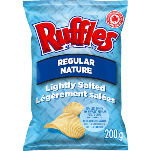 Ruffles Regular Potato Chips Lightly Salted 200 g