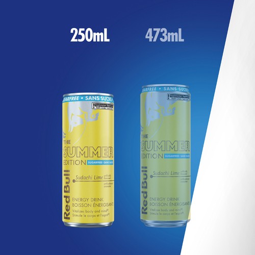 Red Bull Sugar-Free Energy Drinks The Summer Edition Sudachi Lime 4 x 250 ml (cans)