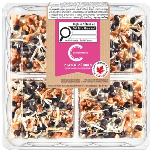 Compliments Dessert Squares 7 Layer 355 g (frozen)