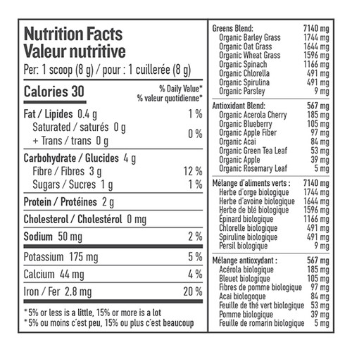 Botanica Organic Perfect Greens Berry 216 g