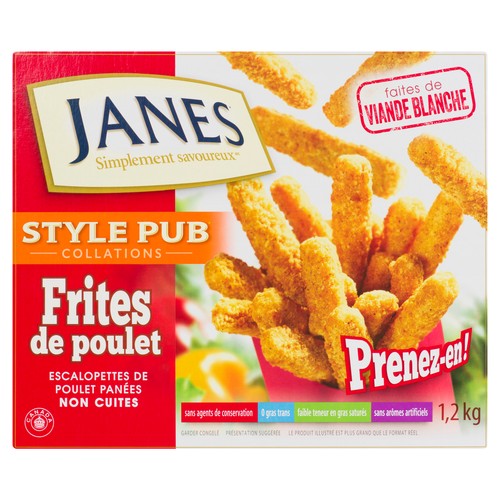 Janes Frozen Chicken Fries Pub Style 1.2 kg