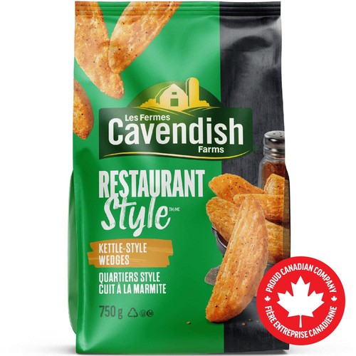 Cavendish Farms Frozen Wedges Restaurant Style Kettle-Style 750 g