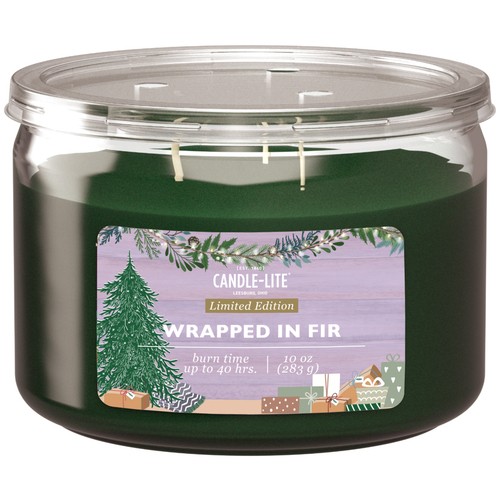 Candle-Lite 3-Wick Jar Wrapped In Fir 10 oz 1 Count