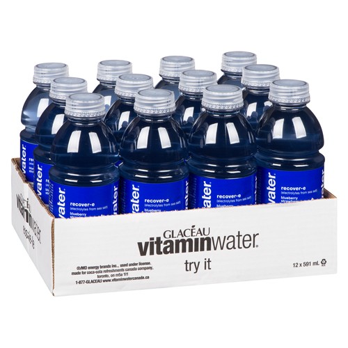 Glaceau Vitaminwater Recover-e Packaged Water 12 X 591 ml