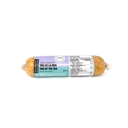 Sushi A La Maison Seasoned Tartare Tube Trio Of The Sea 130 g (frozen)