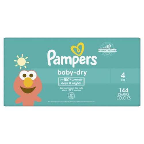 Pampers Baby-Dry Diapers Size 4 144 Count