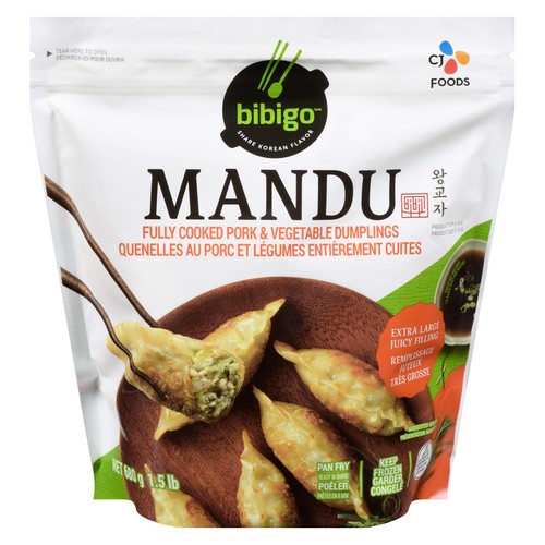 Bibigo Mandu Frozen Dumpling Pork And Vegetable 680 g