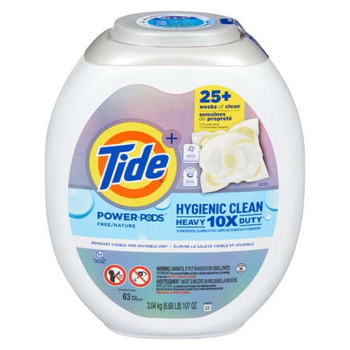 Tide Detergent Power Free & Clean 63 Pods 3.04 kg