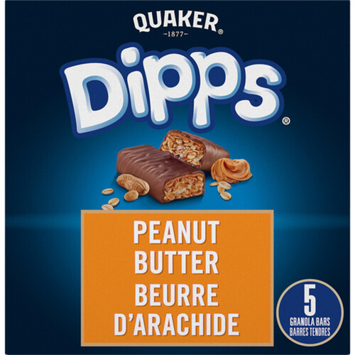 Quaker Dipps Granola Bars Peanut Butter 156 g