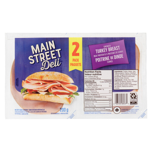 Main Street Deli Turkey Breast Smoked 200 g