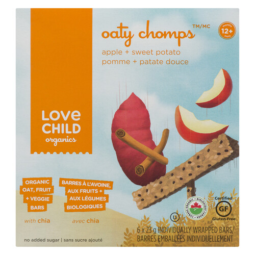 Love Child Organics Baby Bars Oaty Chomps Apple Sweet Potato138 g