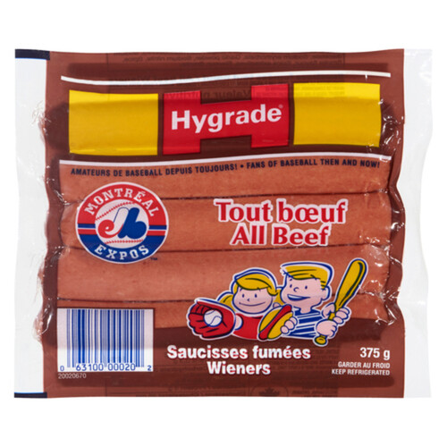 Hygrade Wieners All Beef 375 g