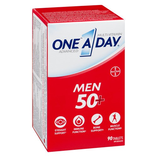 One A Day Mens 50+ Multivitamins 90 Tablets